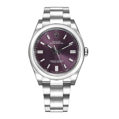 rolex oyster perpetual purple dial